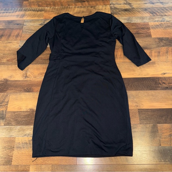 Ann Taylor Classic Black Long Sleeve Dress - Picture 2 of 3